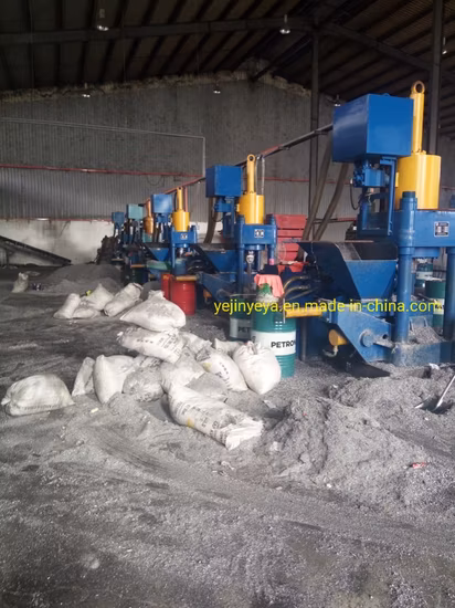 Aluminum Shavings Turnings Chips Square Block Making Machine