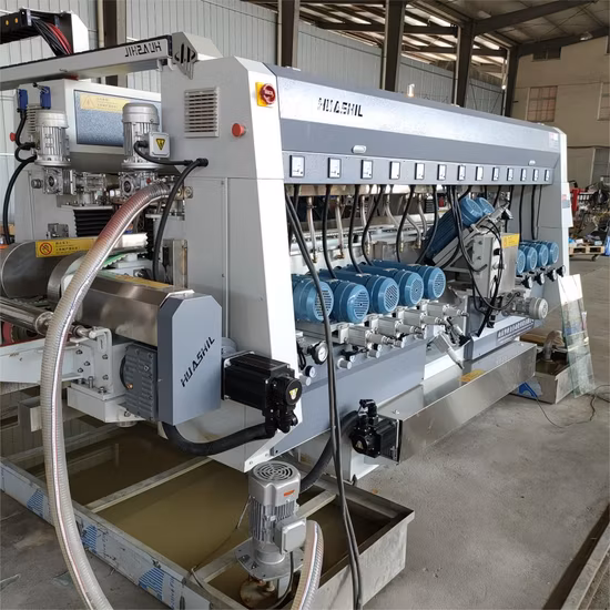 PLC Automatic Glass Straight Line Double Edging and Grinding Polishing Processing Machine